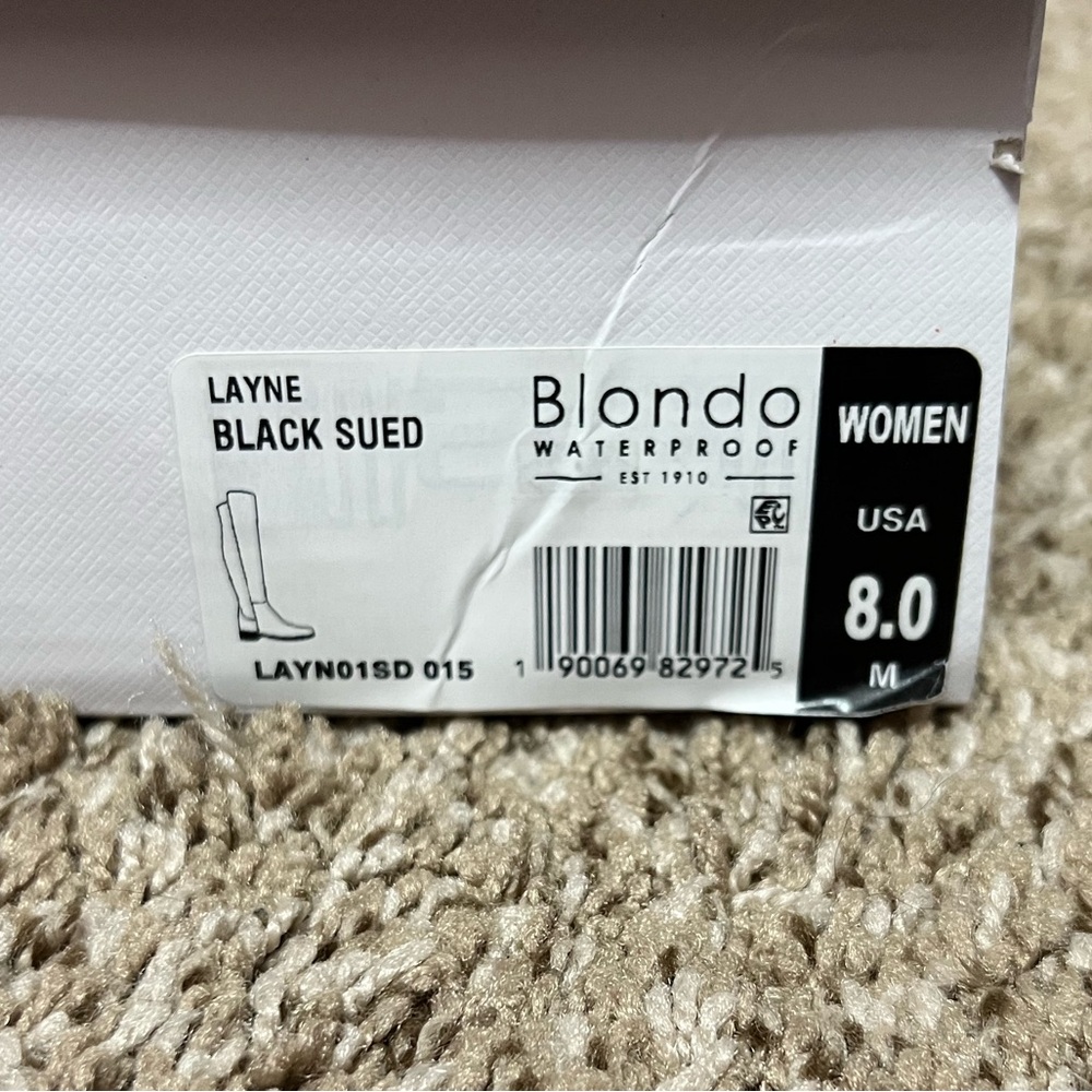 Blondo Black Over-the-Knee Boots - Waterproof - Size 8 - Picture 9 of 10